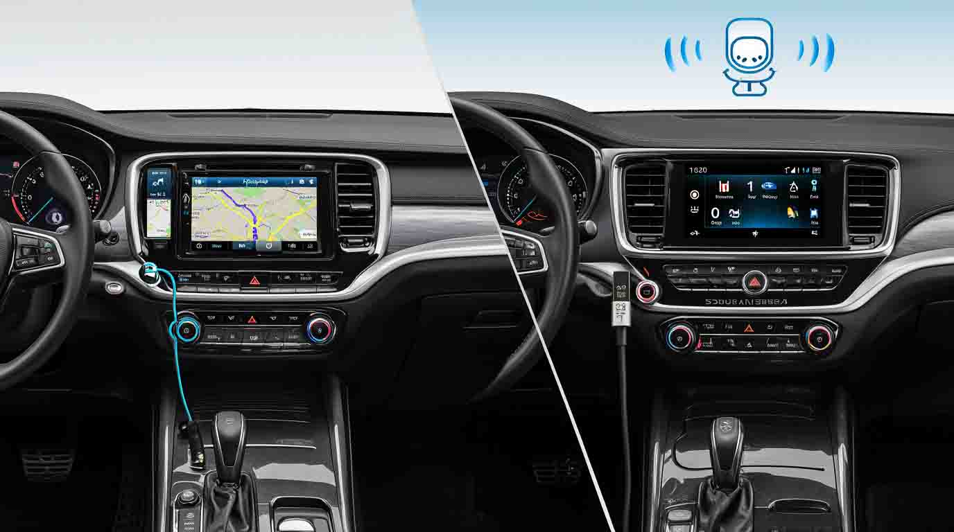 Différences entre Android Auto filaire ou sans fil